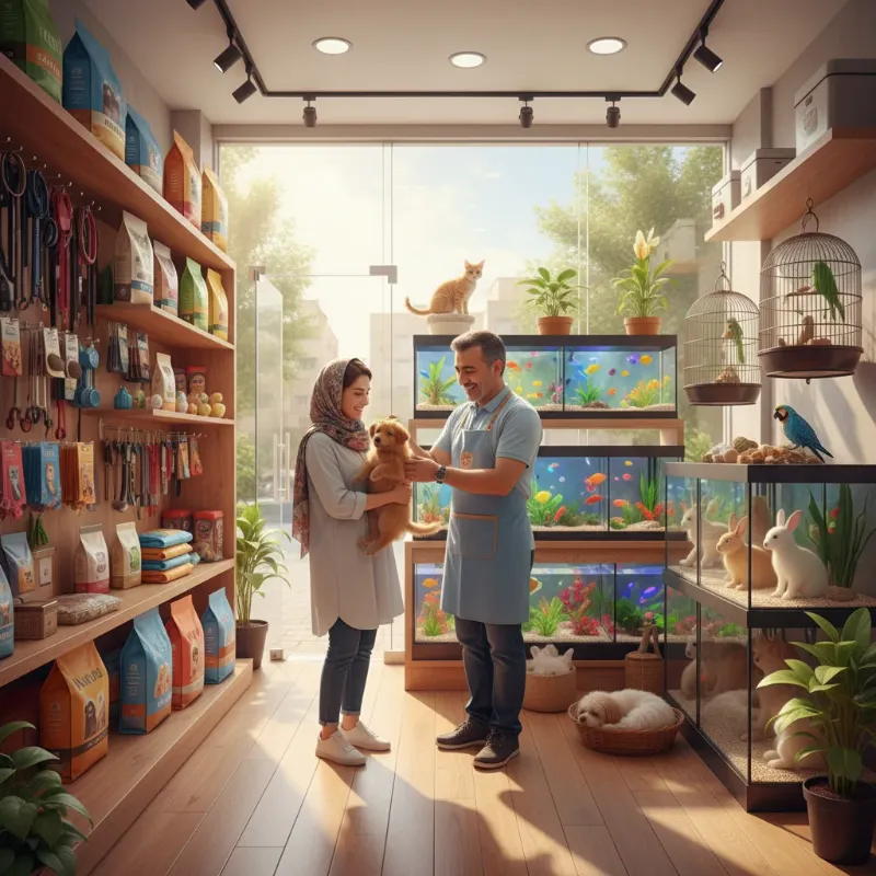 پت شاپ سعادت آباد 2 پت شاپ در سعادت آباد- محله یار