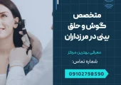 متخصص گوش و حلق و بینی در مرزداران -محله یار