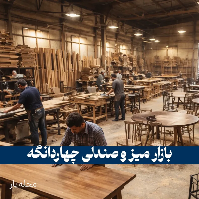 بازار میز و صندلی چهاردانگه 2 بازار میز و صندلی چهاردانگه _ محله یار